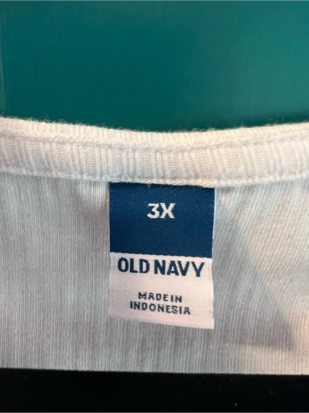 Old Navy White Ribbed Square Neck Long Sleeve Bodysuit - Picture 2 of 4